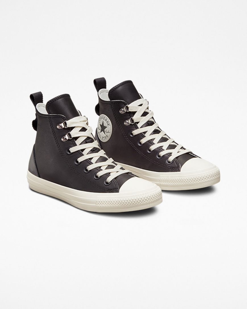 Zapatillas Altas Converse Chuck Taylor All Star Cuero Hike Mujer Negras | PE 84LE0P